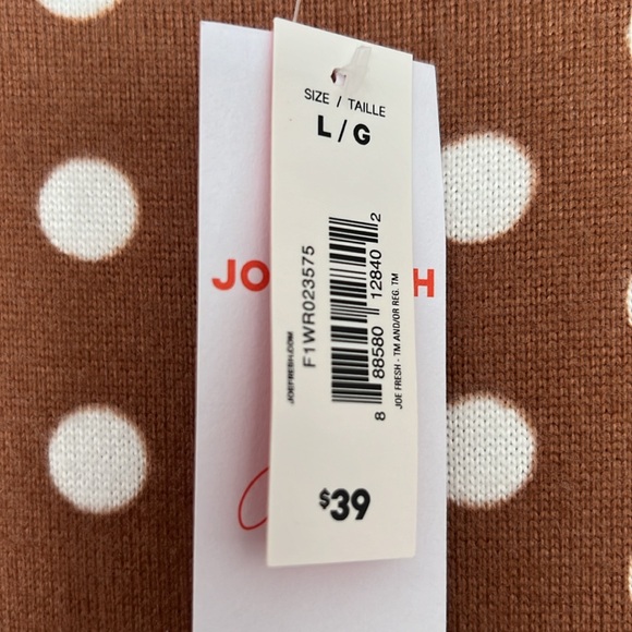 Jillian Harris x Joe Fresh dress. Camel and white polkadot. Women’s LARGE. - Picture 5 of 5